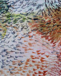 Mutazioni, 1995, gouache su carta, cm 55,5x75